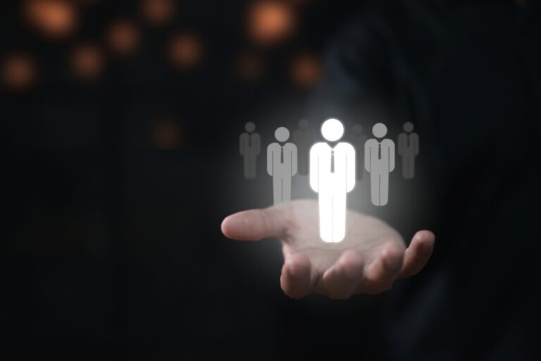 Change agent concept transformational leaders transforming organizations success thinking processes analyzing business leaders businessman holds human icon 1 768x512 1